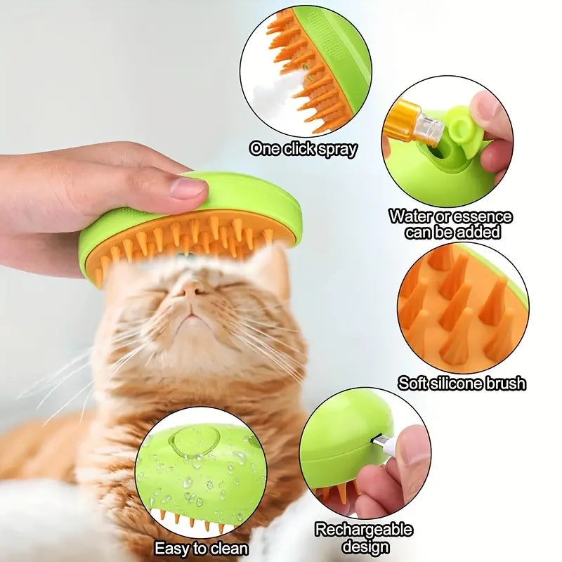 SteamyPurr™ -  Pet Spa Brush