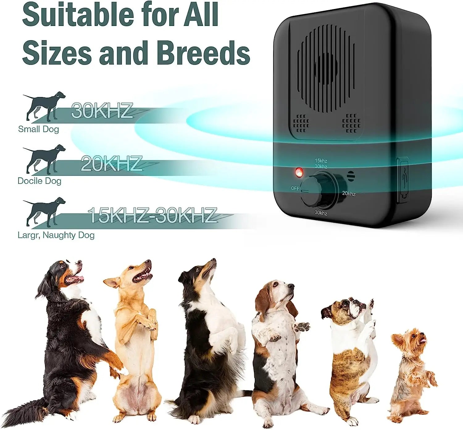 QuietPaws™ - Ultrasonic Dog Anti Barking Device